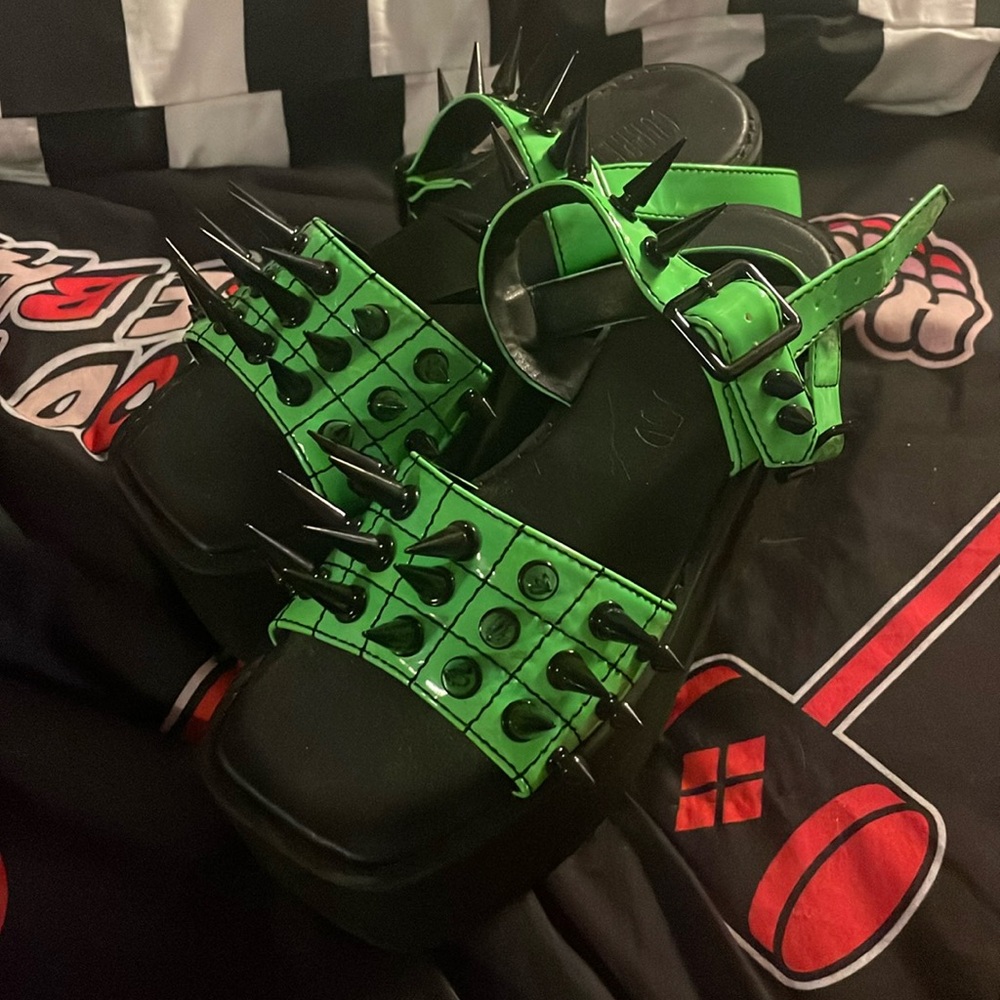 Spiked Platform Sandals